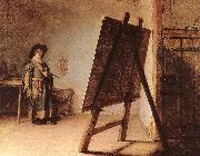 REMBRANDT Harmenszoon van Rijn, The Artist in his Studio